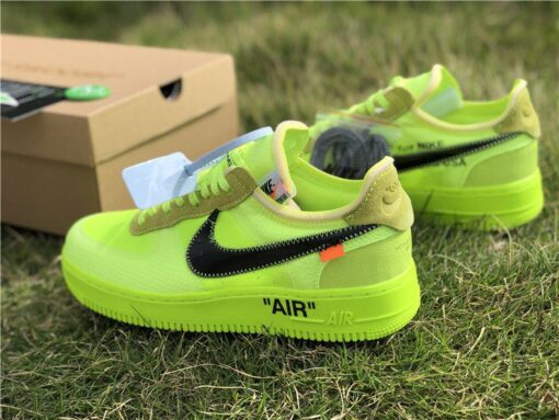 Volt Off White Nike air force 1 low shoes