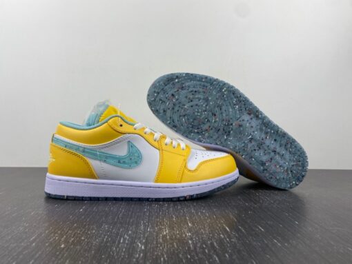 air jordan 1 low recycled grind citron pulseglacier ice white for sale 6lh07