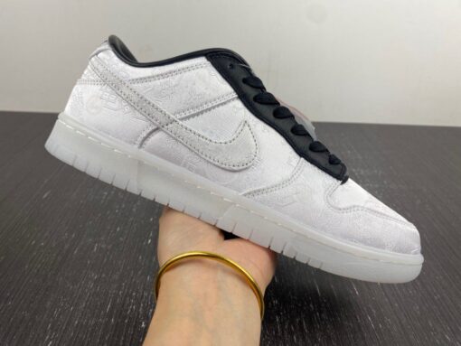 clot x fragment x nike dunk low whiteblack for sale czcee