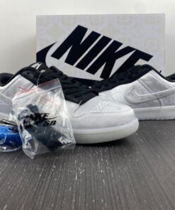 clot x fragment x nike dunk low whiteblack for sale pmv1m