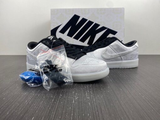 clot x fragment x nike dunk low whiteblack for sale pmv1m