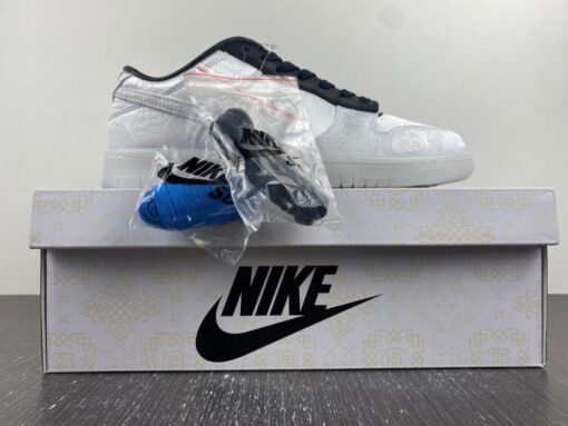 clot x fragment x nike dunk low whiteblack for sale qlojs