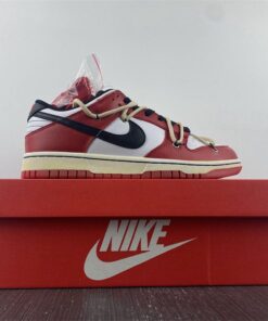 custom nike sb dunk low E2809CchicagoE2809D varsity redwhite black for sale 1cvwt