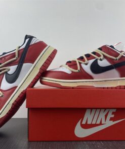 custom nike sb dunk low E2809CchicagoE2809D varsity redwhite black for sale 1fn83