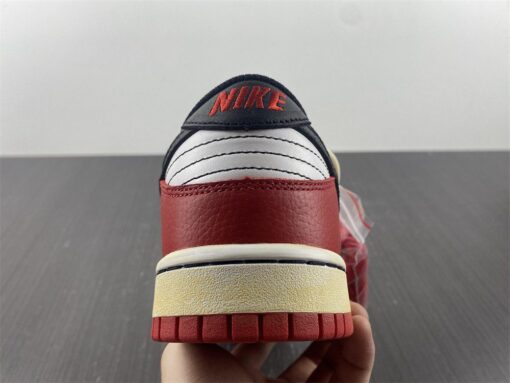 custom nike sb dunk low E2809CchicagoE2809D varsity redwhite black for sale 8obwy