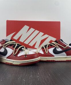 custom nike sb dunk low E2809CchicagoE2809D varsity redwhite black for sale mo87h