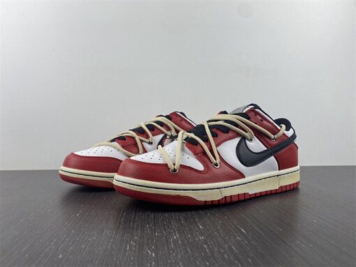 custom nike sb dunk low E2809CchicagoE2809D varsity redwhite black for sale tjnih