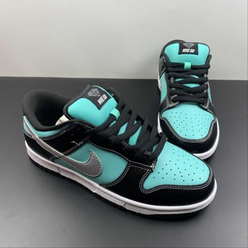 diamond supply co. x nike sb dunk low aquachrome for sale