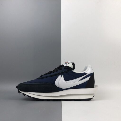 fragment design x sacai x nike ldwaffle navy blueblack for sale