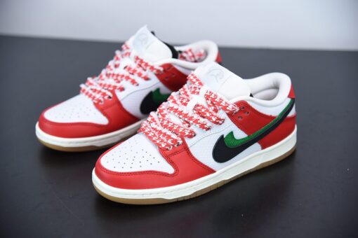 frame skate x nike sb dunk low E28098habibiE28099 chile redwhite lucky green black t5eua