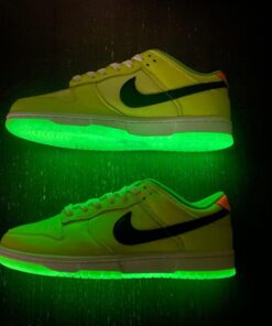 glow in the dark x nike dunk low venom greenblack glow for sale i5sho