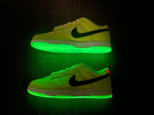 glow in the dark x nike dunk low venom greenblack glow for sale i5sho