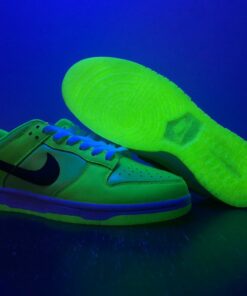 glow in the dark x nike dunk low venom greenblack glow for sale jivwv