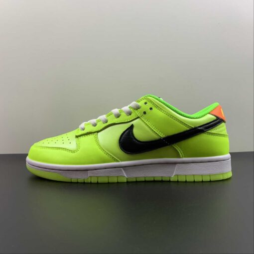 glow in the dark x nike dunk low venom greenblack glow for sale l1bhc