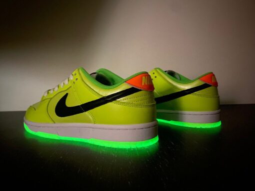 glow in the dark x nike dunk low venom greenblack glow for sale vuh3q