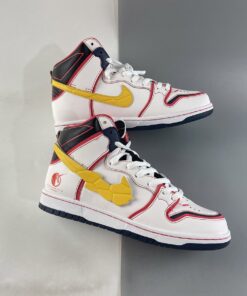 gundam x nike sb dunk high project unicorn rx 0 whiteamarillo for sale cs6pl