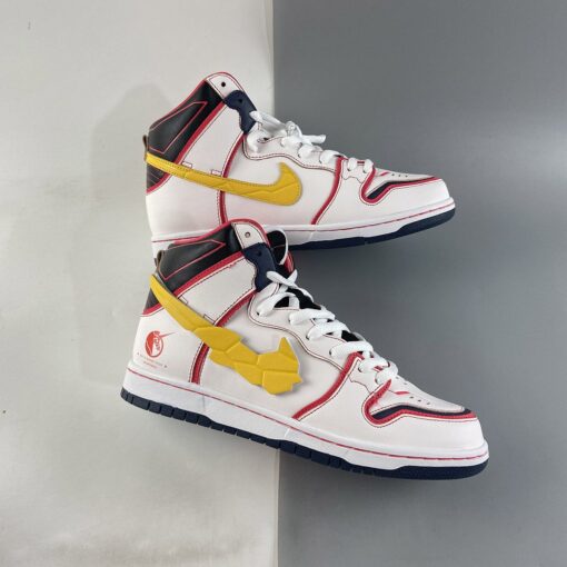 gundam x nike sb dunk high project unicorn rx 0 whiteamarillo for sale cs6pl