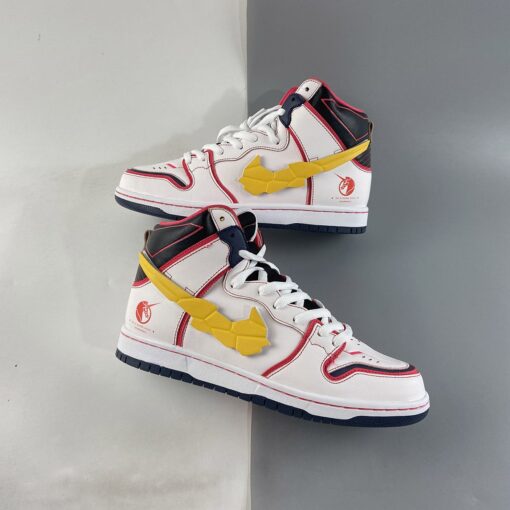 gundam x nike sb dunk high project unicorn rx 0 whiteamarillo for sale tkfmn