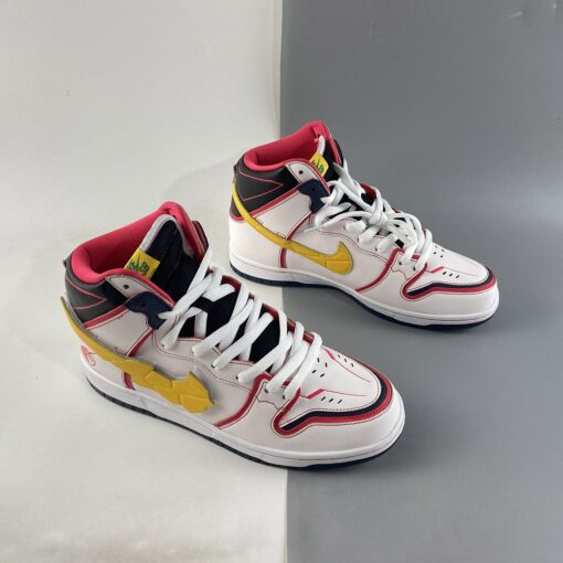 gundam x nike sb dunk high project unicorn rx 0 whiteamarillo for sale z1gqu