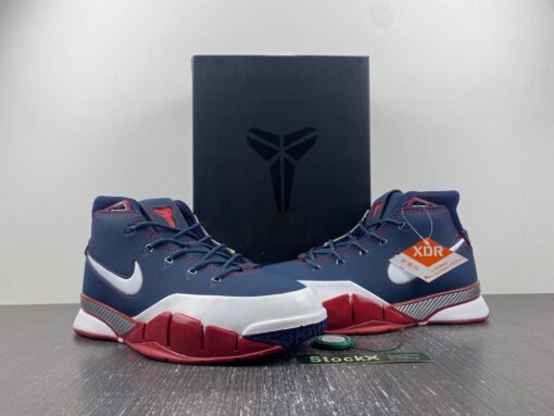 kobe 1 protro USA midnight navy white varsity red 1