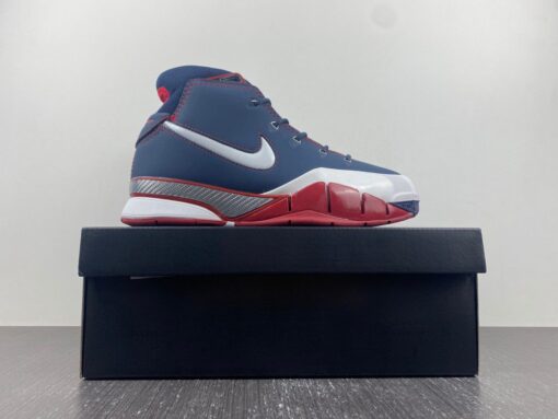 kobe 1 protro USA midnight navy white varsity red 5