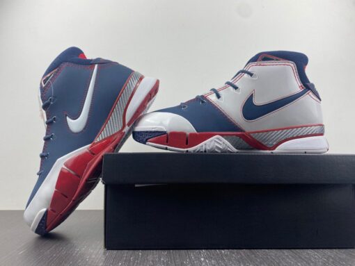 kobe 1 protro USA midnight navy white varsity red 6