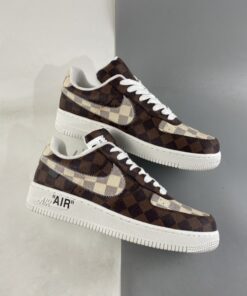 loui x nike air force 1 auction brown white for sale m9hk4