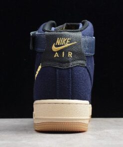 maharishi x nike air force 1 high premium navy gum on sale ggdfh