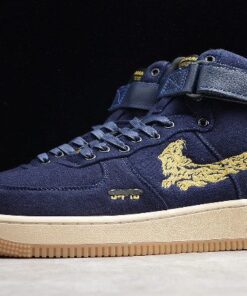 maharishi x nike air force 1 high premium navy gum on sale oq8p2