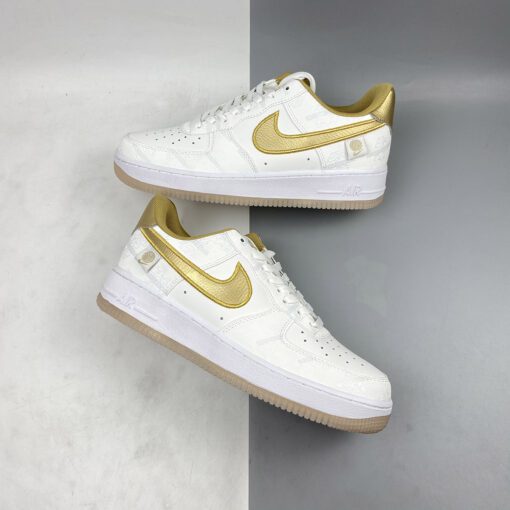 nike air force 1 07 lv8 worldwide white metallic gold for sale f1clb