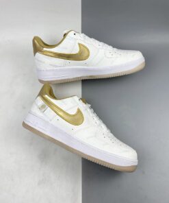 nike air force 1 07 lv8 worldwide white metallic gold for sale htohu