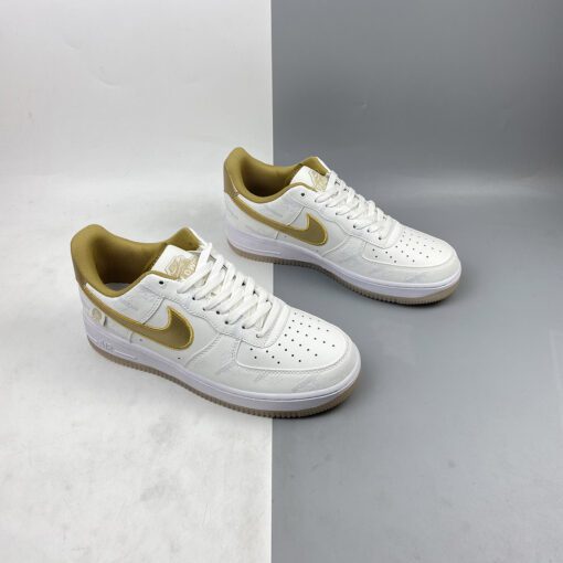 nike air force 1 07 lv8 worldwide white metallic gold for sale ls4eh