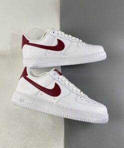 nike air force 1 07 white noble red for sale p9ubi