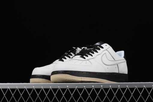 nike air force 1 E2809907 low patterson square white black dsaij