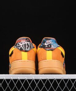 nike air force 1 E2809Cn7E2809D gold suededark sulfur for sale vxs2v