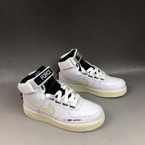 nike air force 1 high utility whitelight cream black for sale