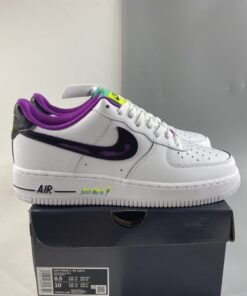 nike air force 1 just do it white purple black dx3933 100 for sale 7yq33