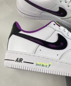 nike air force 1 just do it white purple black dx3933 100 for sale jaac5