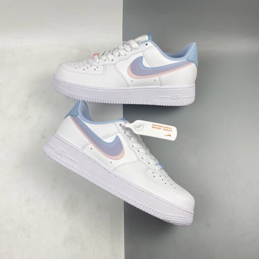 nike air force 1 low E2809Cdouble swooshE2809D whitelight armory blue arctic punch for sale 1kkmc