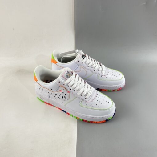 nike air force 1 low doodles whiteorange green for sale 3gerh