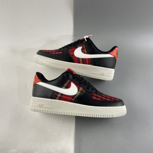 nike air force 1 low flannel blackwhite habanero red for sale psrzh