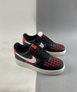 nike air force 1 low flannel blackwhite habanero red for sale spvbl