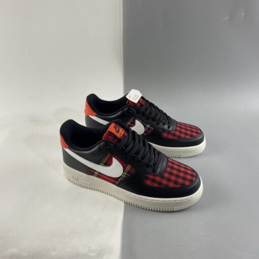 nike air force 1 low flannel blackwhite habanero red for sale spvbl