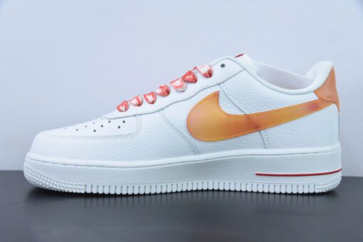 nike air force 1 low jumbo swooshes white orange for sale