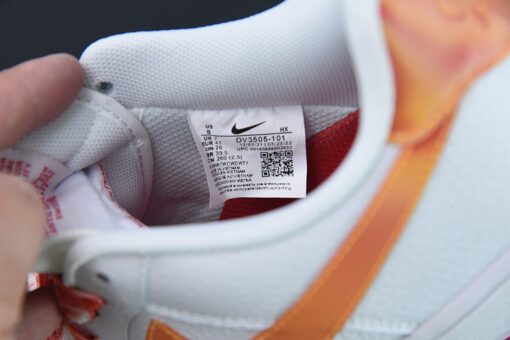 nike air force 1 low jumbo swooshes white orange for sale