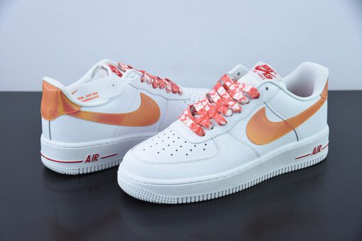 nike air force 1 low jumbo swooshes white orange for sale