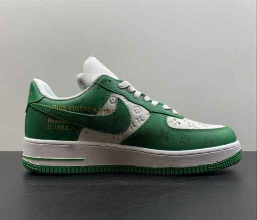 nike air force 1 low lv monogram green offwhitealsmo