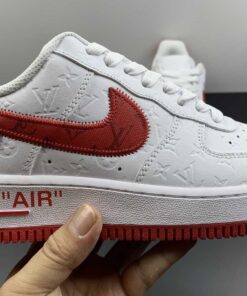 nike air force 1 low lv monogram white red offwhitecjmdf