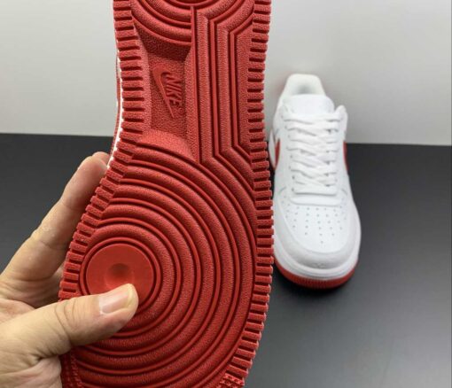 nike air force 1 low lv monogram white red