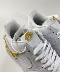 nike air force 1 low lx E2809Clucky charmsE2809D white metallic gold for sale dhjlr